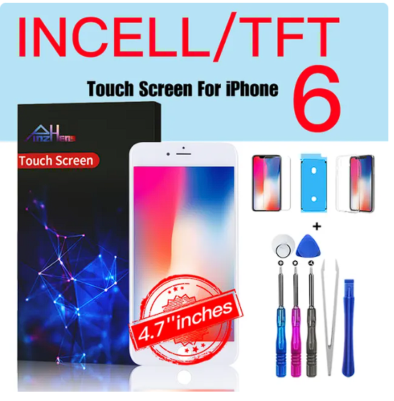 Pantalla Compatible de Alta Calidad para iPhone+Herramientas y Protector