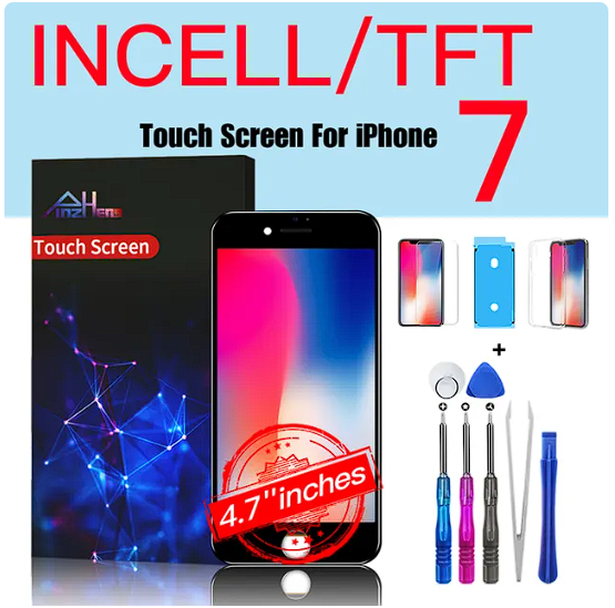 Pantalla Compatible de Alta Calidad para iPhone+Herramientas y Protector