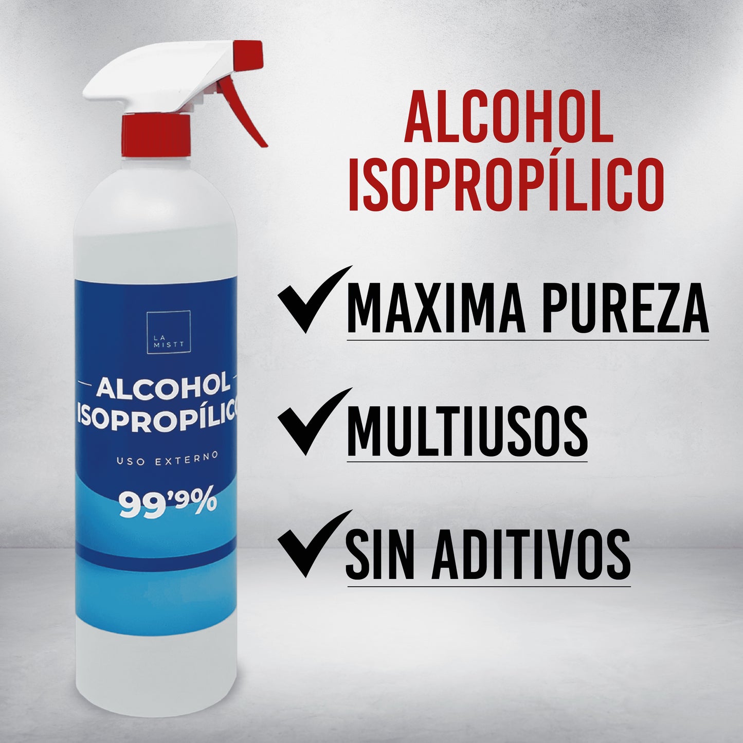 Alcohol isopropílico al 99,9% para Reparación de electrónica 1LITRO