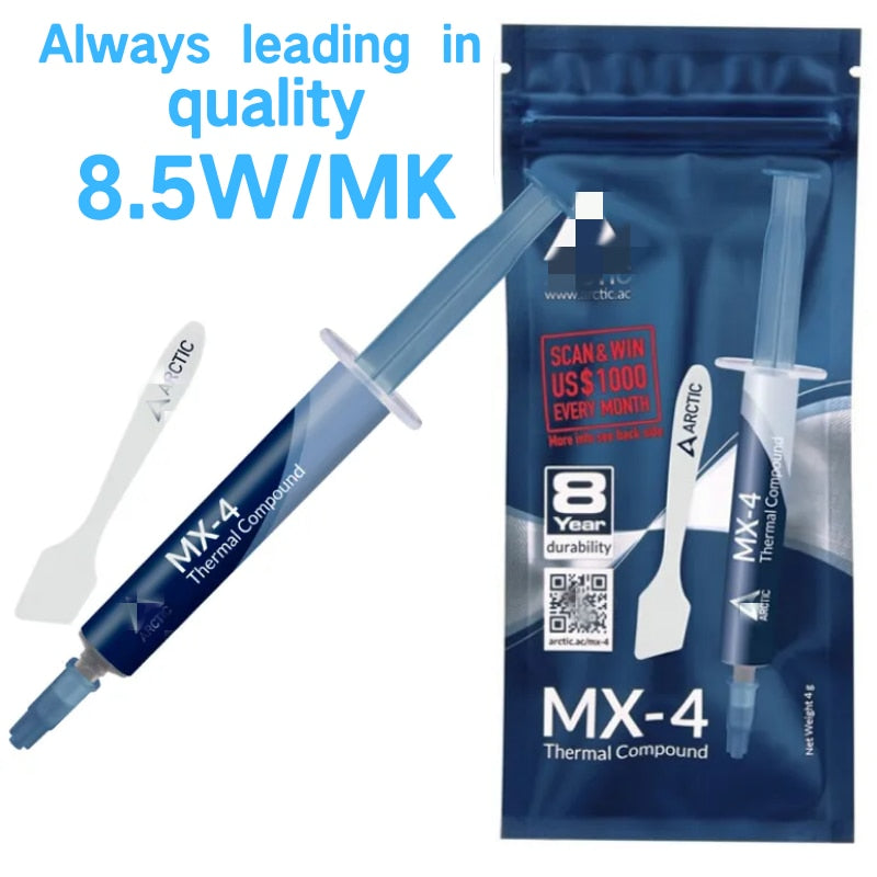 Pasta Térmica 4g ARCTIC MX-4 de Alto Rendimiento (consolas, gráficas, procesadores) Thermal Compound