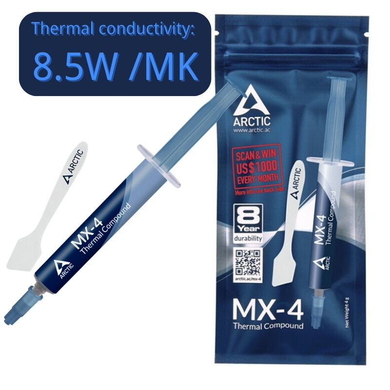 Pasta Térmica 4g ARCTIC MX-4 de Alto Rendimiento (consolas, gráficas, procesadores) Thermal Compound