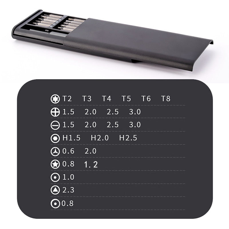 Kit Destornillador Set 25 in 1 Alta Calidad para reparar (Mandos-Consolas-Teléfonos-Ordenadores)
