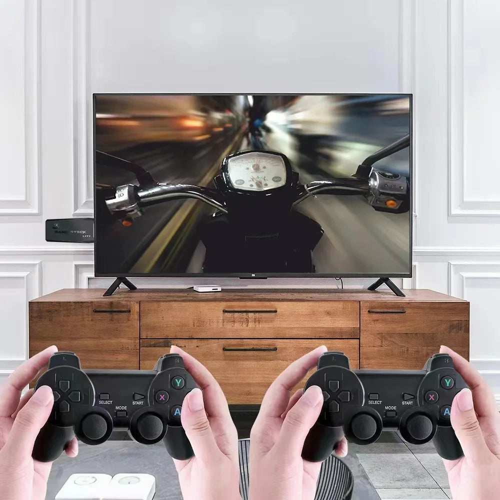 Consola con 9 Emuladores Gaming Stick Lite 4K con 2 Mandos y 64GB