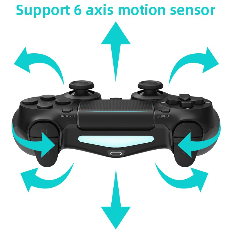 Mando Compatible para Consola Sony PS4-PC-Moviles Inalámbrico Wireless y de Cable