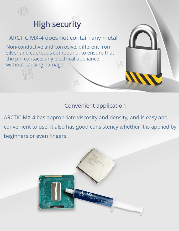 Pasta Térmica 4g ARCTIC MX-4 de Alto Rendimiento (consolas, gráficas, procesadores) Thermal Compound