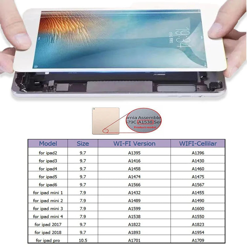 Placa Base Libre y sin Bloqueos iPad A1566-A1474-A1475-A1476