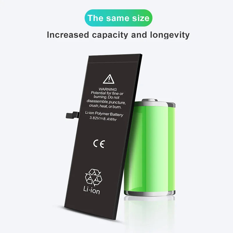 Baterías Compatibles para iPhone ALTA CALIDAD con accesorios (modelos actuales)