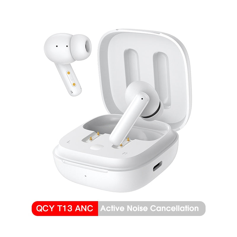 Auriculares QCY T13 ANC 4 micrófonos inalámbricos bluetooth 5.1