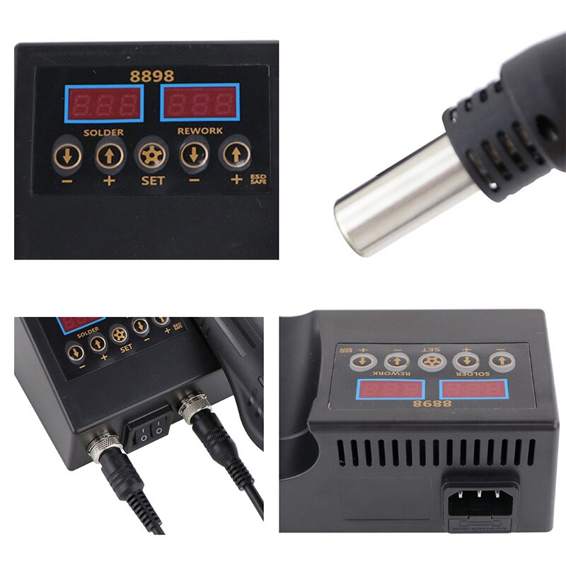 Estación Aire Caliente SMD y Soldadura 2en1 para Reparación (Consolas,Mandos,Teléfonos Móviles)