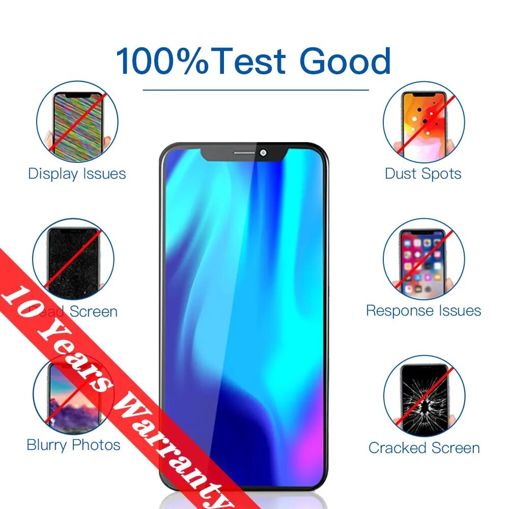 Pantalla Compatible de Alta Calidad para iPhone+Herramientas X XS XR MAX 11 12 13 Pro Max