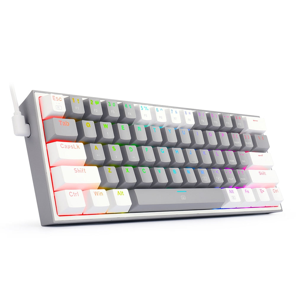 Teclado Mecánico 61% REDRAGON Fizz K617 RGB Gaming con Switches Rojos