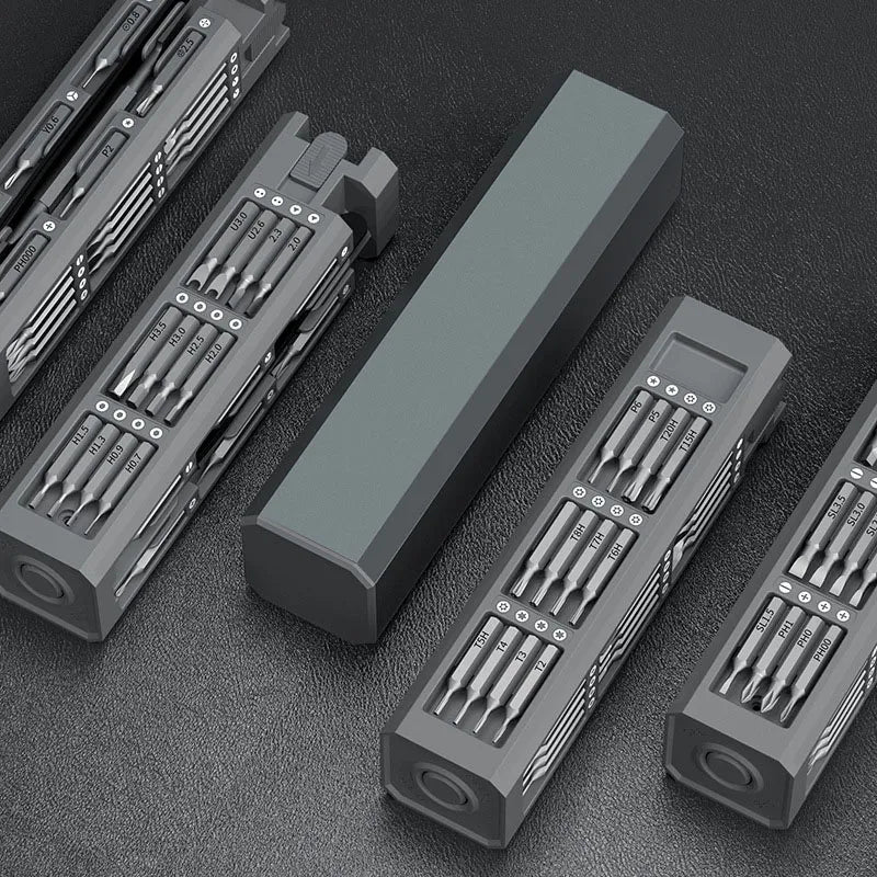 Kit de Herramientas Portable 46Pcs para Reparación Consolas, Mandos, Teléfonos