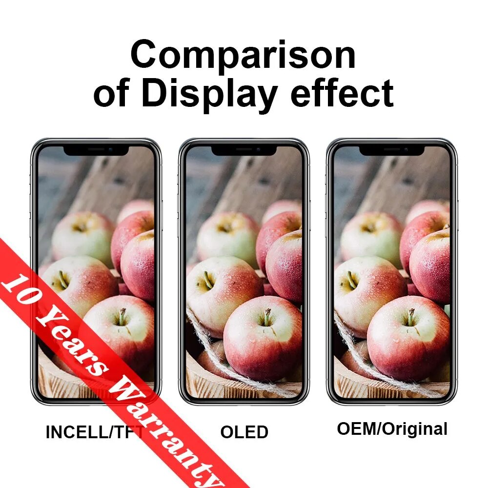 Pantalla Compatible de Alta Calidad para iPhone+Herramientas X XS XR MAX 11 12 13 Pro Max