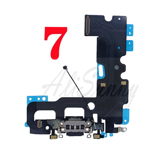 Flex de Carga para IPhone 5 5S 5C SE 6 6S 7 8 Plus X XS XR Max-1PCS
