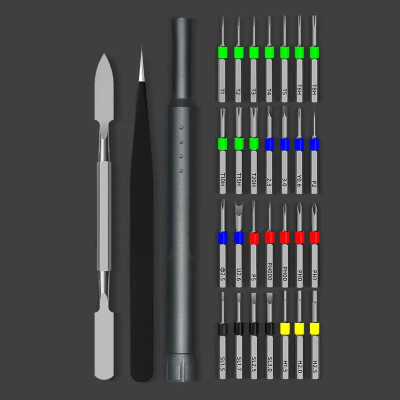 Kit de Herramientas Portable 46Pcs para Reparación Consolas, Mandos, Teléfonos