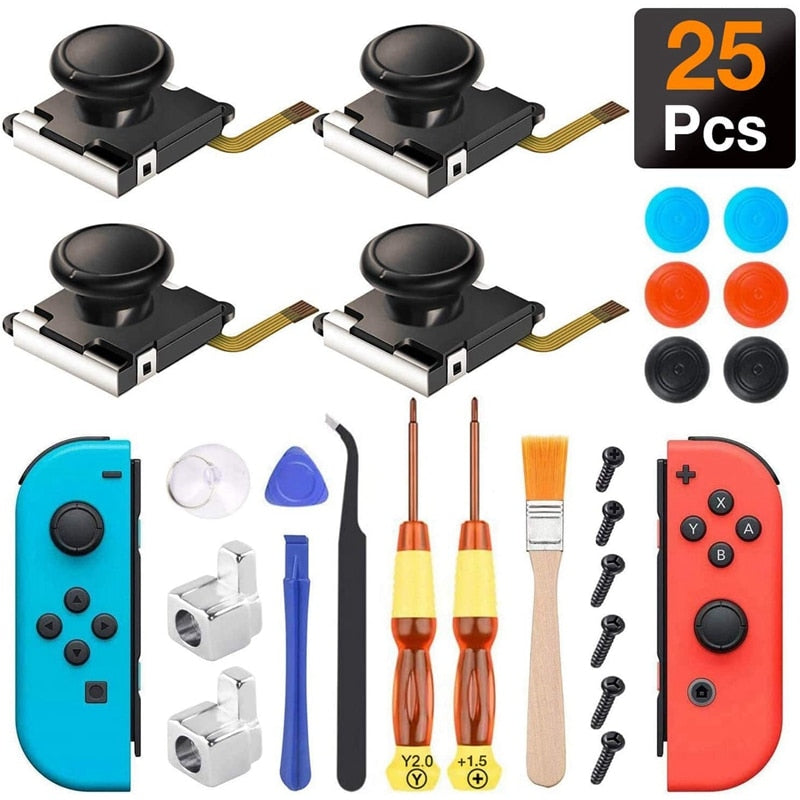 Pack de Joystick y Herramientas para Reparación Nintendo Switch Joycon