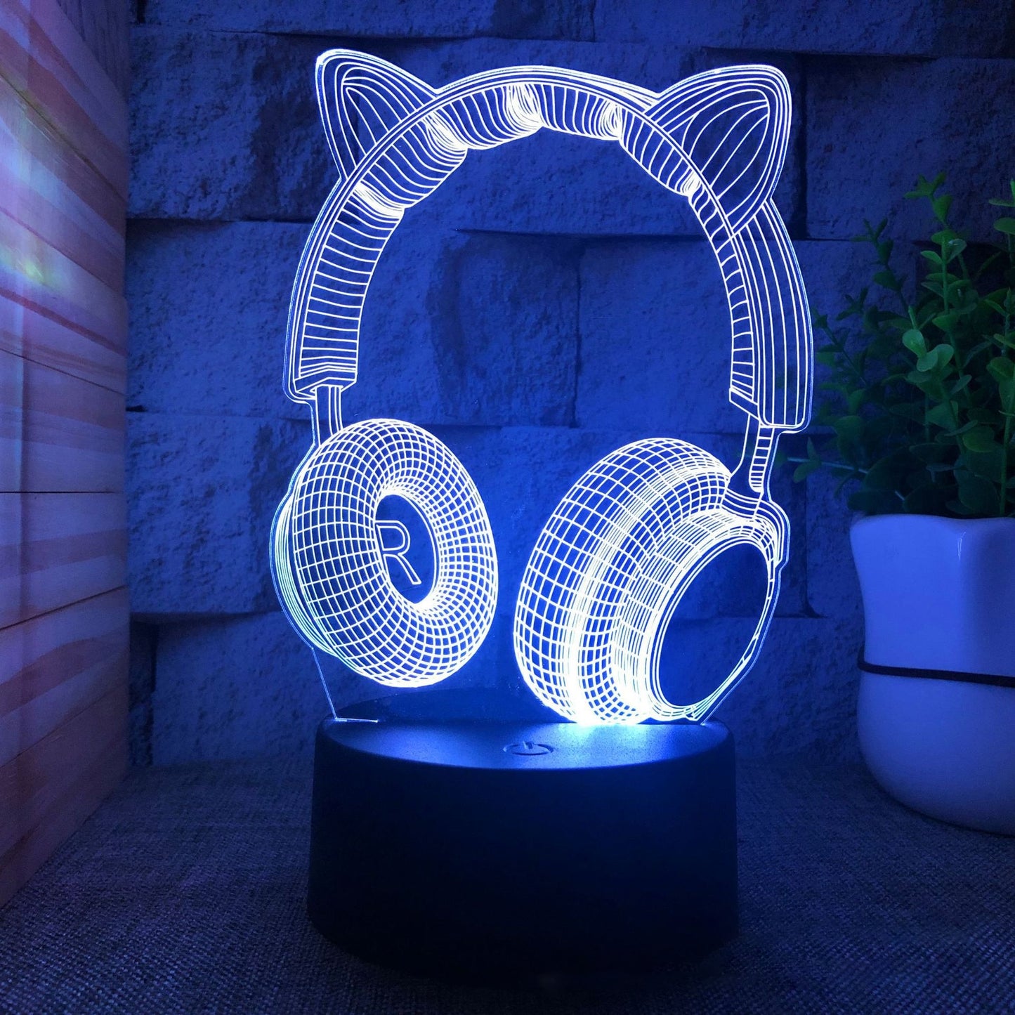 Lampara Gaming de Escritorio 3D LED RGB con estilo PLAYSTATION PC