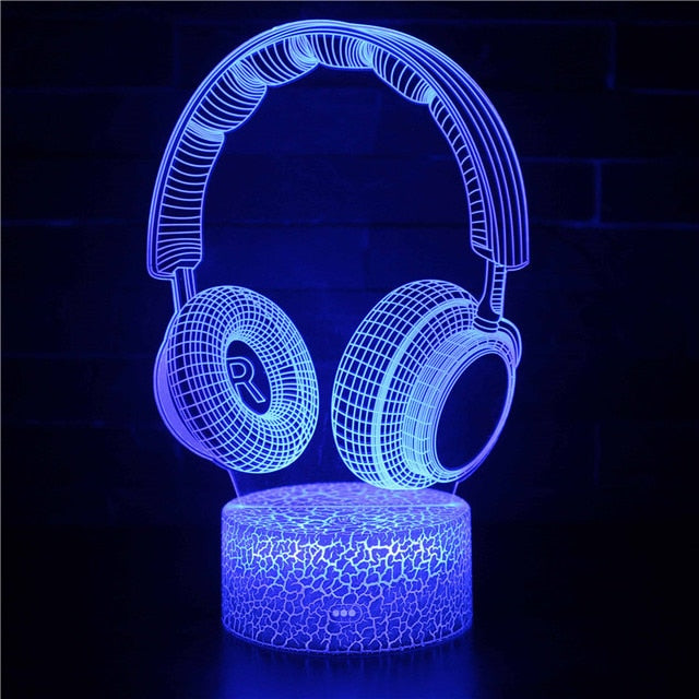 Lampara Gaming de Escritorio 3D LED RGB con estilo PLAYSTATION PC
