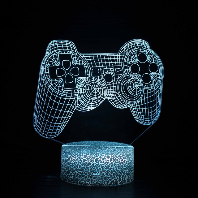 Lampara Gaming de Escritorio 3D LED RGB con estilo PLAYSTATION PC