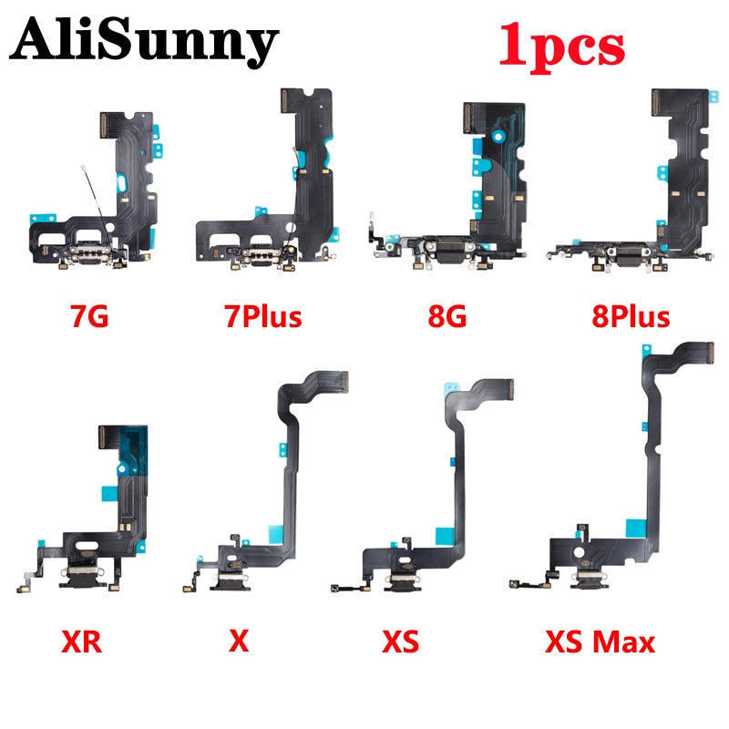 Flex de Carga para IPhone 5 5S 5C SE 6 6S 7 8 Plus X XS XR Max-1PCS