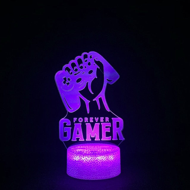 Lampara Gaming de Escritorio 3D LED RGB con estilo PLAYSTATION PC