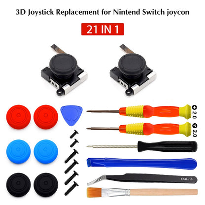 Pack de Joystick y Herramientas para Reparación Nintendo Switch Joycon