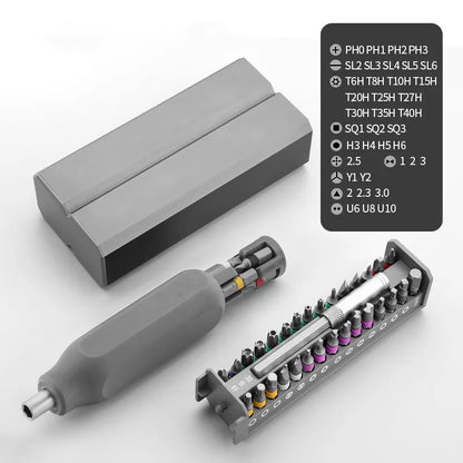 Kit de Herramientas Portable 46Pcs para Reparación Consolas, Mandos, Teléfonos