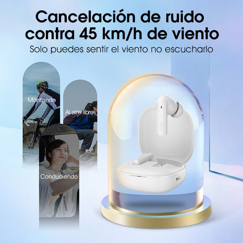 Auriculares QCY HT05 Melobuds Inalámbricos Bluetooth Deportivos, 6 micros y Cancelación de ruido