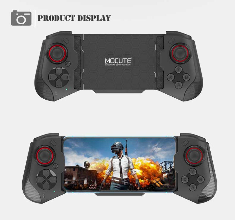 Gamepad Marca (Mocute-060F) para conectar con dispositivos mediante Bluetooth PUBG Controller Game Pad For Cellphone IOS Android Wireless Retroarch